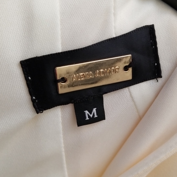 NWT Alexia Admor Ivory Military Neck Dress - Picture 4 of 7